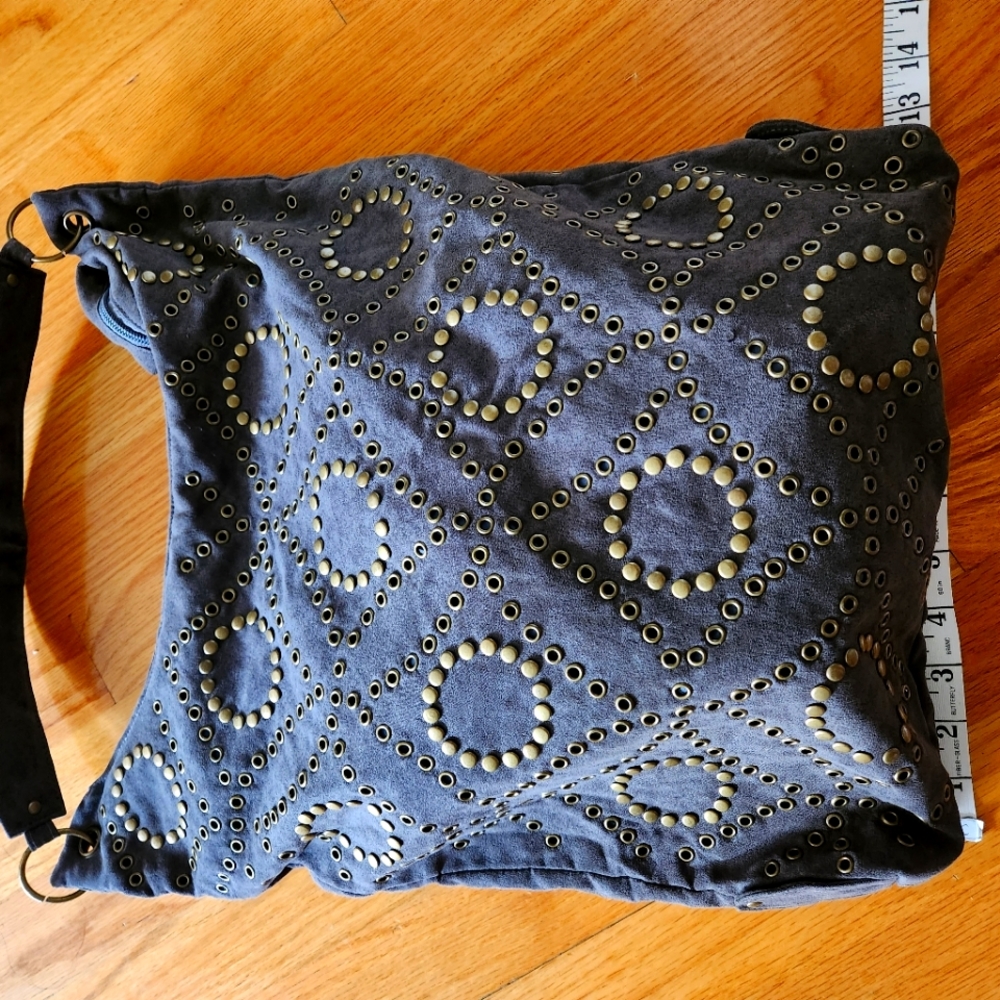 Suede handbag
